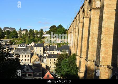 Frankreich, Finistere, Morlaix, Viadukt Stockfoto