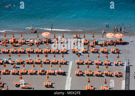 Italien, Kampanien, Amalfiküste, als Weltkulturerbe von der UNESCO, Positano Stockfoto