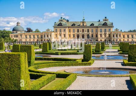 Schweden, Stockholm County, lovon Insel, See Malaren, Drottningholm Royal Estate, ein UNESCO Weltkulturerbe, Residenz der Schwedische Königliche Familie Stockfoto