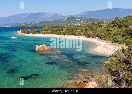 Frankreich, Süd Korsika, Zonza, Strand von Punta di Benettu Stockfoto