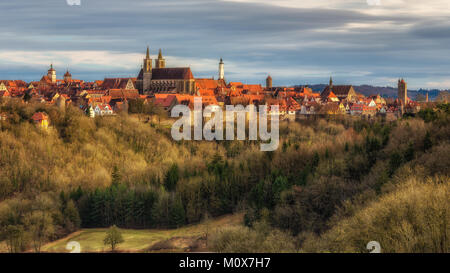 Rothenburg o.d. Tauber Bayern Deutschland Stockfoto