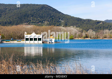 Landschaft in See, Lleida, Katalonien, Spanien. Stockfoto