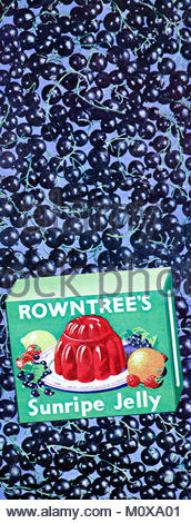 Rowntrees jelly Sunripe vintage Werbung 1952 Stockfoto