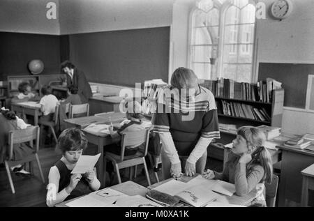 Dorf Grundschule 1970s England. Cheveley Cambridgeshire 1978 70 s UK HOMER SYKES Stockfoto