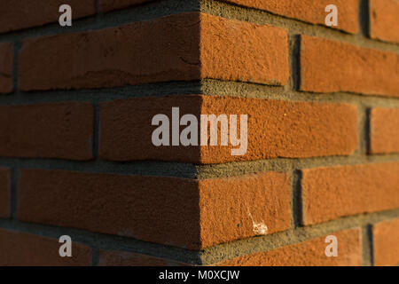 Eine Wand aus Ziegel Stockfoto