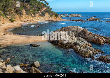 Nettes Detail aus Costa Brava Küsten in Spanien, La Fosca Stockfoto