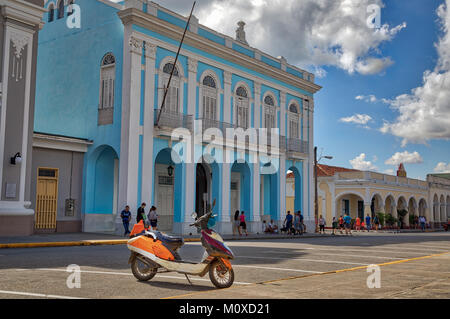 Motorrad in Cienfuegos Kuba Stockfoto