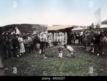 Die Hinrichtung durch Enthauptung, China, c 1880 Stockfoto
