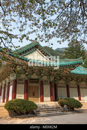 Pohyon-sa koreanischen buddhistischen Tempel, Hyangsan Myohyang Grafschaft, Mount, Nordkorea Stockfoto