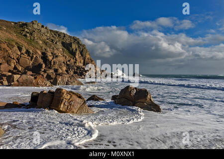 Porth Kapelle, Cornwall Stockfoto