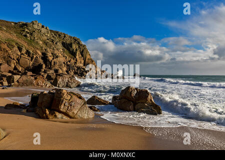 Porth Kapelle, Cornwall Stockfoto