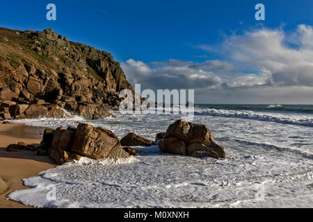 Porth Kapelle, Cornwall Stockfoto