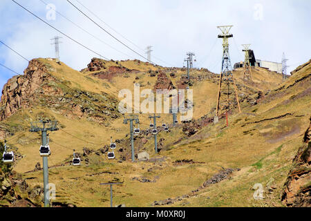 Bild der Standseilbahn in Kaukasus Stockfoto