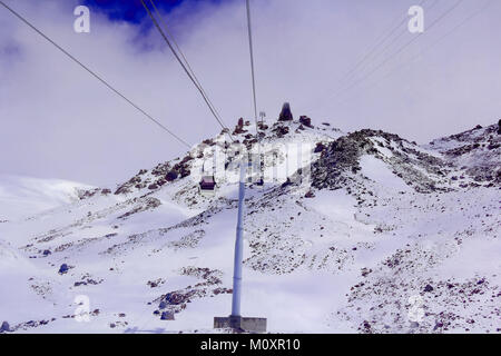 Bild der Standseilbahn in Kaukasus Stockfoto