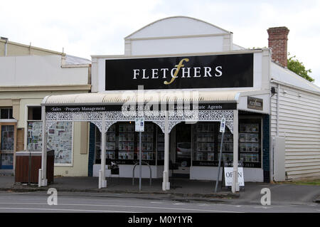 Immobilienmakler bei Queenscliff in Australien Stockfoto