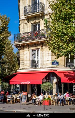 Frankreich, Paris, Rathausplatz, Bistrot Marguerite Stockfoto