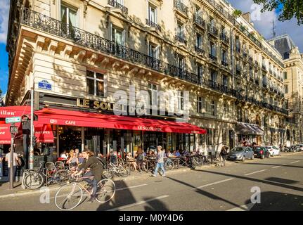 Frankreich, Paris, Ile de la Cite, Boulevard du Palais, Soleil d'Or Restaurant Stockfoto