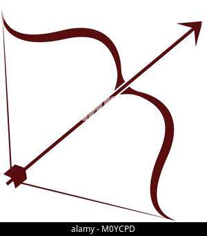 Abstrakte Waffe Silhouette Stock Vektor