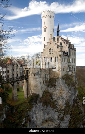 Schloss Lichtenstein, Baden-Württemberg, Deutschland Stockfoto