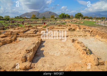 Pollentia römische Ruinen, Alcudia, Mallorca, Balearen, Spanien Stockfoto