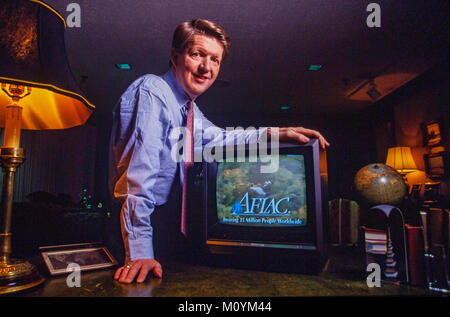 Daniel S. Amos in seinem aflac Hauptsitz in Columbus, Georgia. Amos begann das Unternehmen erfolgreich Werbung im Fernsehen in den frühen 90ern Stockfoto