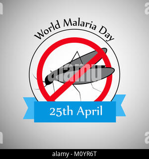 Illustration des Welt-Malaria-Tages Hintergrund Stockfoto