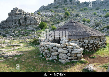 Die Brüder Ziege pen (majada Del Fraile), El Torcal de Antequera, Andalusien, Spanien Stockfoto