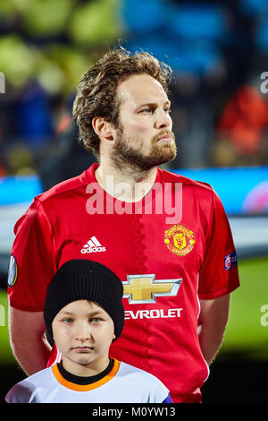 Juan Mata (offensive Mittelfeldspieler) im Match 1/8 Finale der Europa League zwischen FC" Rostov" und "Manchester United", 09. März 2017 in Rostow-am-Don, Stockfoto