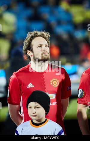 Juan Mata (offensive Mittelfeldspieler) im Match 1/8 Finale der Europa League zwischen FC" Rostov" und "Manchester United", 09. März 2017 in Rostow-am-Don, Stockfoto