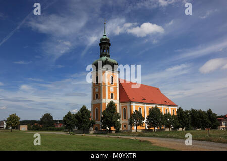 Pilgernde Kirche in der Nähe von Rosenthal Ralbitz-Rosenthal, Landkreis Bautzen, Sachsen, Deutschland Stockfoto