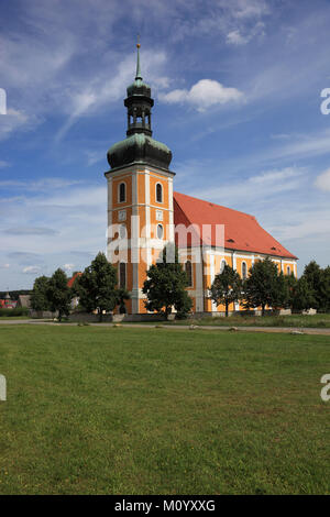 Pilgernde Kirche in der Nähe von Rosenthal Ralbitz-Rosenthal, Landkreis Bautzen, Sachsen, Deutschland Stockfoto