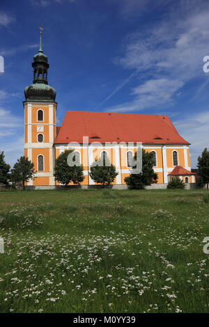 Pilgernde Kirche in der Nähe von Rosenthal Ralbitz-Rosenthal, Landkreis Bautzen, Sachsen, Deutschland Stockfoto