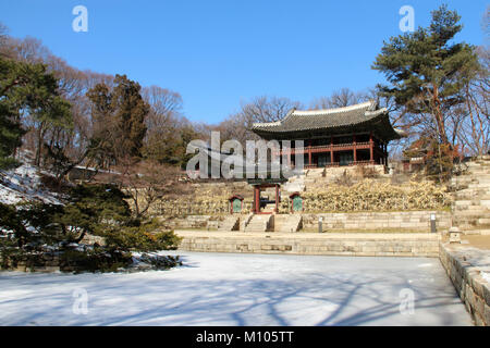 Südkorea: Juhamnu Gebäude in der Verbotenen Garten Changdeokgung Palast in Seoul | Verwendung weltweit Stockfoto