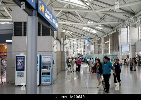 Incheon, Republik Korea. 03 Sep, 2015. Südkorea: Stift 1 am internationalen Flughafen Incheon (ICN) in der Nähe von Seoul. Foto vom 03. September 2015. | Verwendung der weltweiten Kredit: dpa/Alamy leben Nachrichten Stockfoto