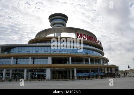 Mombasa, Kenia. 12 Aug, 2017. Der neue Bahnhof von Mombasa am 11.08.2017 sieht aus wie ein Flughafen - Kenia. | Verwendung der weltweiten Kredit: dpa/Alamy leben Nachrichten Stockfoto