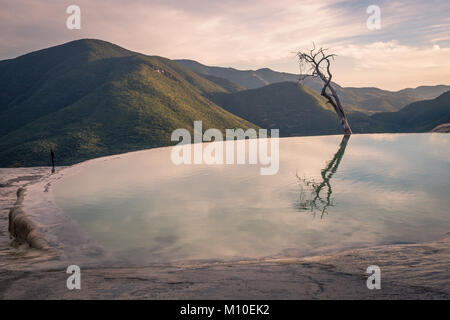 Hierve el Agua Pools, Oaxaca, Mexiko Stockfoto