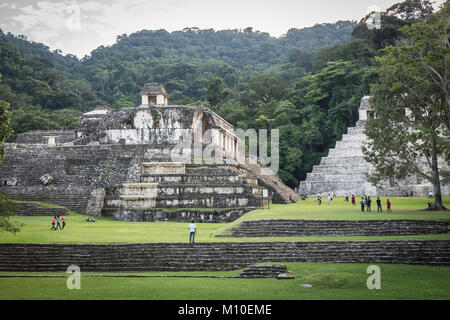 Alten Ruinen der Mayas, Palenque, Mexiko Stockfoto