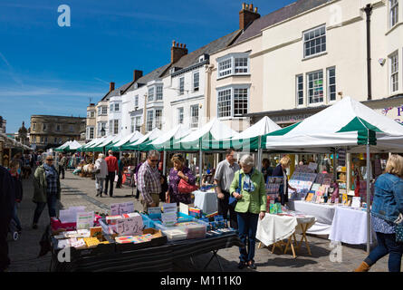 Wells Somerset England Mai 4, 2016 Der Marktplatz Stockfoto