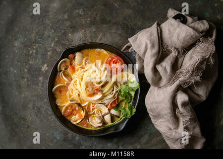 Vongole in Sauce Stockfoto