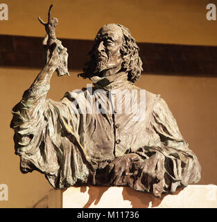 Statue von Pedro de Mena y Medano 1628 - 1688 Pedro war ein spanischer Bildhauer. Stockfoto