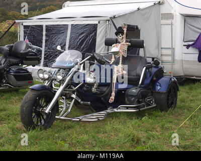 Trike und Treiber? Bei Ashover Festival der Lichter Stockfoto