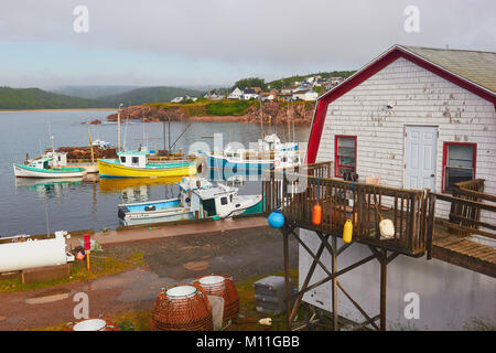 Neil's Harbour, Victoria County, Cape Breton Island, Nova Scotia, Kanada. Ein Fischerdorf an der Ostküste von Cape Breton Island Stockfoto