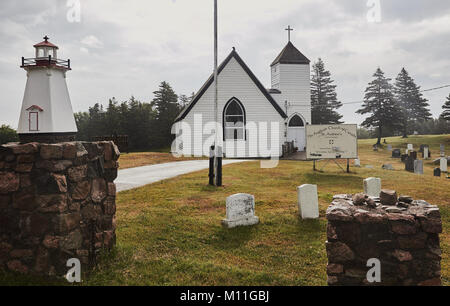 St Andrew's Anglican Church, Neil's Harbour, Cape Breton Island, Nova Scotia, Kanada Stockfoto