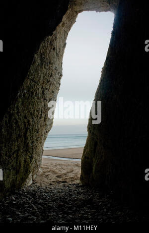 Höhle Mund White Rocks Nordirland Stockfoto