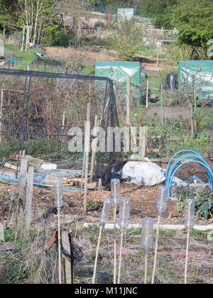 Zuteilung Grundstücke im April, Großbritannien Stockfoto