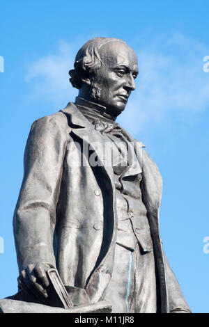 Memorial Skulptur von William George Armstrong, Herr Armstrong, Newcastle upon Tyne, England, Großbritannien Stockfoto