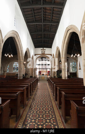 Innenansicht der Kirche des Hl. Johannes des Täufers, Newcastle upon Tyne, England, Großbritannien Stockfoto