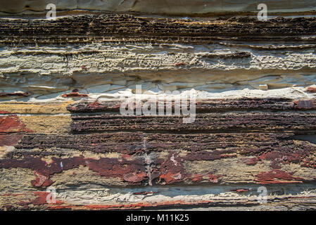 In der Nähe von Devon Alten roten Sandstein in Sea Cliff bei Duncansby Head in der Nähe von John O' Groats, Caithness, Highland, Scottish Highlands, Schottland, UK Stockfoto