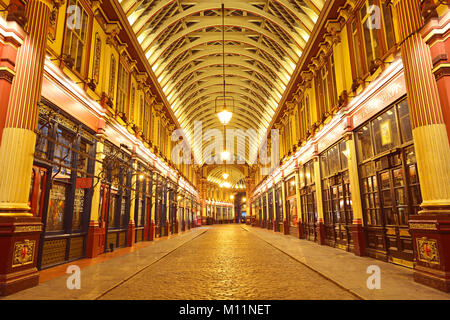 Leadenhall Market, London, Vereinigtes Königreich Stockfoto
