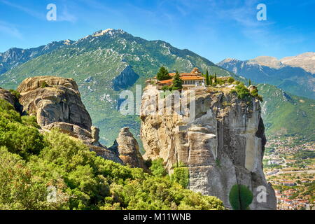 Kloster der Heiligen Dreifaltigkeit von Meteora, Trikala, Griechenland Stockfoto